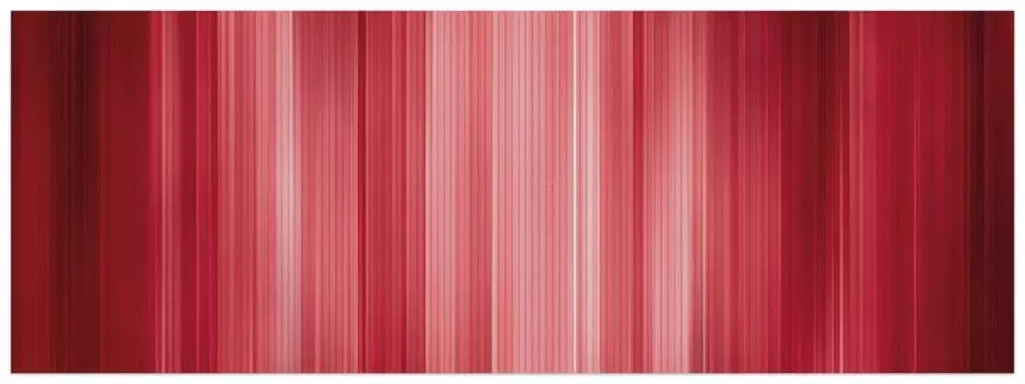 Коврик для душа Wallario, нескользящий коврик, коврик для ванной, коврик для двери, красные и черные полосы - абстрактный полосатый узор, размер примерно 180 х 65 см, красный