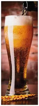 Коврик для душа Wallario, нескользящий коврик, коврик для ванной комнаты, коврик Fresh Pils, размер ок. 180 x 65 см, черный