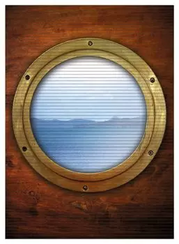 Коврик для душа Wallario, нескользящий коврик, коврик для ванной, коврик для двери, глазок от лодки, размер ок. 90 х 65 см, черный