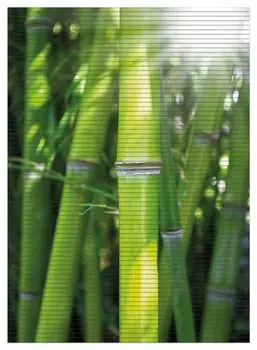 Коврик для душа Wallario, нескользящий коврик, коврик для ванной, коврик для двери, бамбук на солнце, размер ок. 90 х 65 см, черный