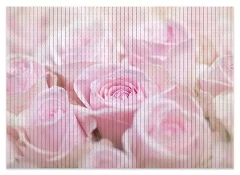 Коврик для душа Wallario, нескользящий коврик, коврик для ванной, коврик для ног, букет из розовых лепестков, размер примерно 70 х 50 см, красный