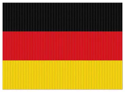 Коврик для душа Wallario, нескользящий коврик, коврик для ванной, коврик для двери, немецкий флаг, размер примерно 90 х 65 см, черный