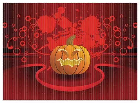 Коврик для душа Wallario, нескользящий коврик, коврик для ванной, коврик для ног, резная тыква на Хэллоуин в стиле комиксов, размер ок. 90 х 65 см, черный