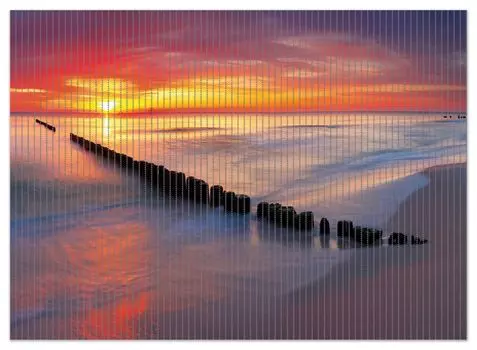 Коврик для душа Wallario, нескользящий коврик, коврик для ванной, коврик для ног, игра цветов в небе - закат на пляже, размер ок. 90 х 65 см, красный