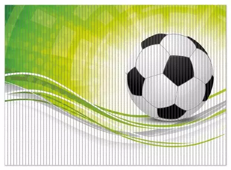 Коврик для душа Wallario, нескользящий коврик, коврик для ванной комнаты, футбольный коврик, узор в виде зелено-белых волн, размер примерно 90 x 65 см, белый