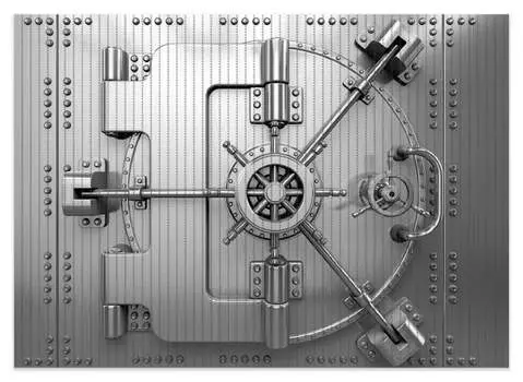 Коврик для душа Wallario, нескользящий коврик, коврик для ванной, коврик для двери, дверца сейфа с механизмом открывания, размер ок. 70 х 50 см, белый