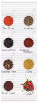 Коврик для душа Wallario, нескользящий коврик, коврик для ванной, коврик для двери, мир специй — обзор различных специй II, размер примерно 180 x 65 см, белый