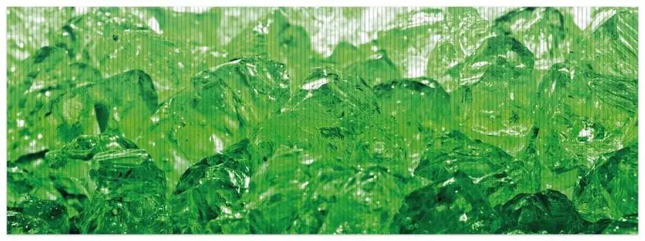 Коврик для душа Wallario, нескользящий коврик, коврик для ванной комнаты, коврик для двери, яркий лед зеленого цвета, размер ок. 180 х 65 см, зеленый