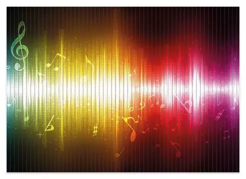 Коврик для душа Wallario, нескользящий коврик, коврик для ванной, коврик для ног, синие и желтые ноты, размер примерно 70 х 50 см, черный