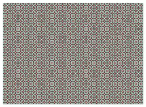 Коврик для душа Wallario, нескользящий коврик, коврик для ванной, коврик с узором в виде крестов, кругов и квадратов, красного, коричневого и зеленого цвета, размер примерно 90 x 65 см, белый