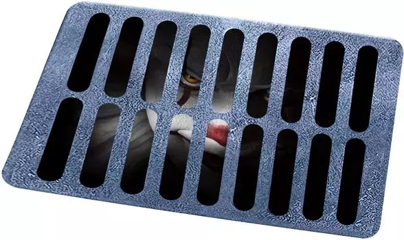 Коврик для Хэллоуина, забавный коврик ужасов, страшный коврик для клоуна, для украшения Хэллоуина, C, 60 см, 40 см, прямоугольник mcstar