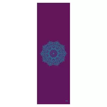 Коврик для йоги LEELA Collection PETROL, мандала бирюзовый, ПВХ BODHI, бирюзовый