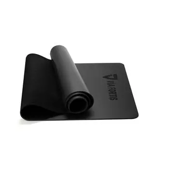 Коврик для йоги VIA FORTIS Premium Plus 5мм из натурального каучука с ремнем для переноски, черный