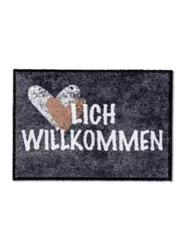 Коврик для ног Astra, цвет herzlich willkommen grau