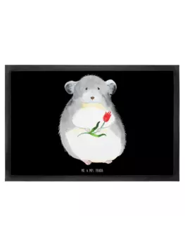 Коврик для ног Mr. & Mrs. Panda, черный