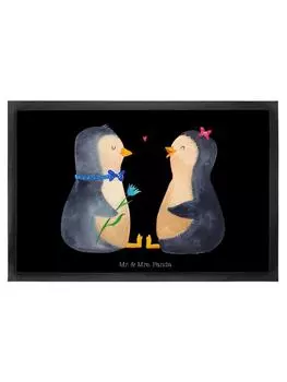 Коврик для ног Mr. & Mrs. Panda, черный