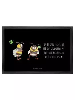 Коврик для ног Mr. & Mrs. Panda, черный