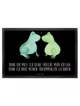 Коврик для ног Mr. & Mrs. Panda, черный