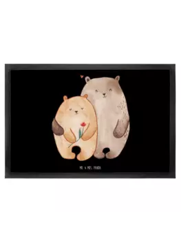 Коврик для ног Mr. & Mrs. Panda, черный