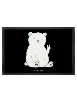 Коврик для ног Mr. & Mrs. Panda, черный