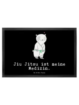 Коврик для ног Mr. & Mrs. Panda, черный