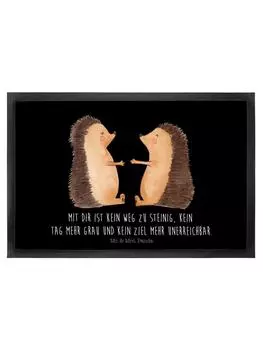 Коврик для ног Mr. & Mrs. Panda, черный