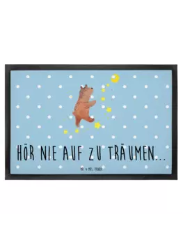 Коврик для ног Mr. & Mrs. Panda, цвет blau pastell