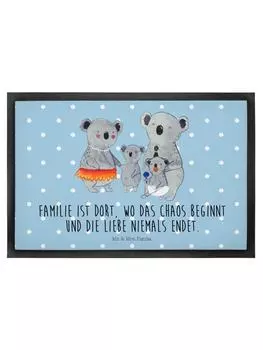 Коврик для ног Mr. & Mrs. Panda, цвет blau pastell