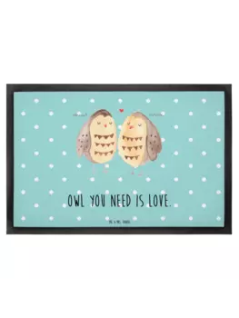Коврик для ног Mr. & Mrs. Panda, цвет trkis pastell