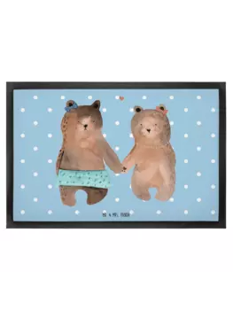 Коврик для ног Mr. & Mrs. Panda, цвет blau pastell