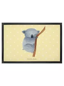 Коврик для ног Mr. & Mrs. Panda, желтый пастельный