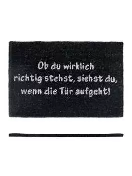 Коврик для ног relaxdays, черный