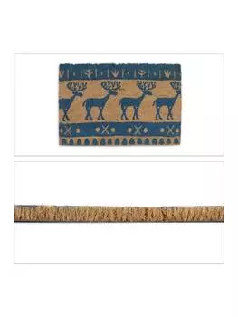 Коврик для ног relaxdays, цвет blau/natur