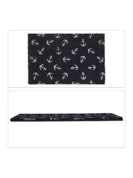 Коврик для ног relaxdays, цвет blau/wei