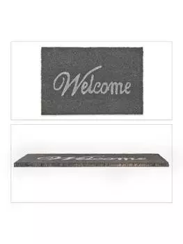 Коврик для ног relaxdays, цвет grau/wei