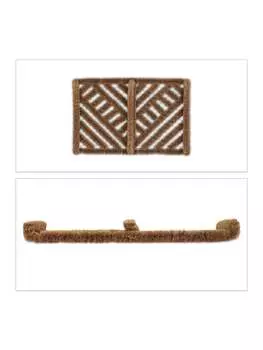 Коврик для ног relaxdays, цвет natur