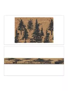 Коврик для ног relaxdays, цвет natur/schwarz