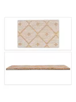 Коврик для ног relaxdays, цвет natur/wei