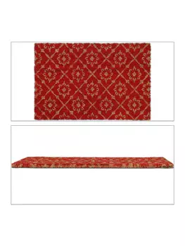 Коврик для ног relaxdays, цвет rot/natur