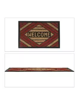 Коврик для ног relaxdays, цвет rot/natur/ (b)60 x (t)40 cm