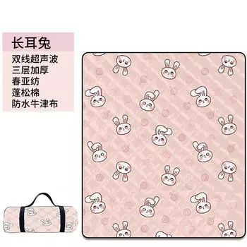 Коврик для пикника Beishanlang, утолщенный коврик для кемпинга, пляжный коврик для кемпинга, водонепроницаемый ушастый кролик, 200*300 см