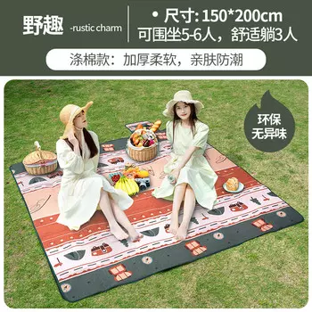 Коврик для пикника BSWolf, утолщенный коврик для палатки на открытом воздухе, коврик для пикника на пляже, коврик для пикника 200*150, поликоттон, дикое развлечение