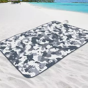 Коврик для пикника Jingdian Guangnian JDGN антикамуфляжный белый 200150см черный крутой низ цвета хаки 200150см