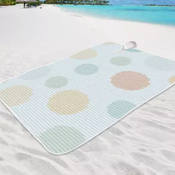 Коврик для пикника Jingdian Guangnian JDGN, синий, против улыбки, 200150 см, разноцветный пузырь, 200150 см