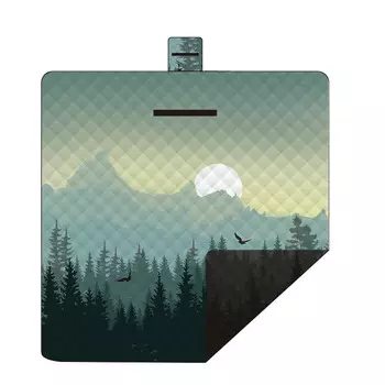 Коврик для пикника Kiversy на тканевой основе Оксфорд AP22-22034 200*200 см на тканевой основе Оксфорд