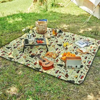 Коврик для пикника Pelliot, оборудование для кемпинга, водонепроницаемый и влагостойкий напольный коврик 16202824, еловый зеленый, 180*200 см