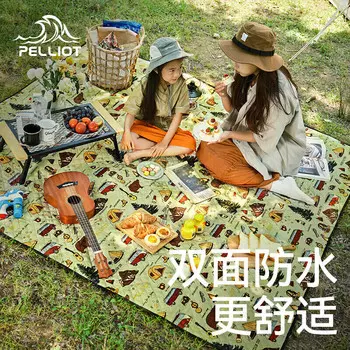 Коврик для пикника Pelliot, портативный коврик для кемпинга на открытом воздухе, коврик для 5-6 человек, износостойкий, водонепроницаемый и влагостойкий коврик, еловый зеленый 16202824