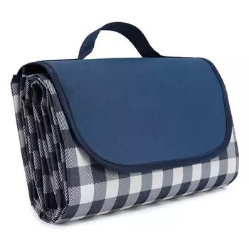 Коврик для пикника Revos из утолщенной ткани, пляжный газон, уличный коврик для подушки, портативный коврик для пикника, ткань Оксфорд LL8, красная сетка 150*2