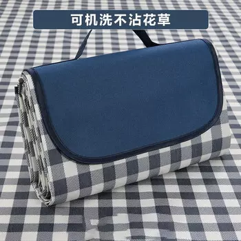 Коврик для пикника Revos из утолщенной ткани, пляжный газон, уличный коврик для подушки, портативный коврик для пикника, ткань Оксфорд LL8, темно-синий 200*2