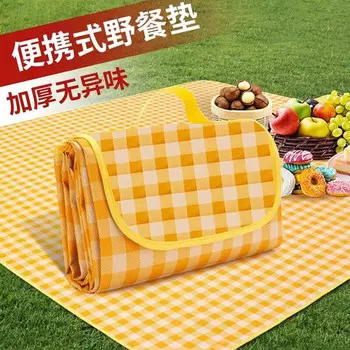 Коврик для пикника Revos, непроницаемая для песка ткань для пикника, походная трава, которую можно стирать в машине, утолщенный от ветра, более крупный уличный влагонепроницаемый коврик LL8 грейпфрут